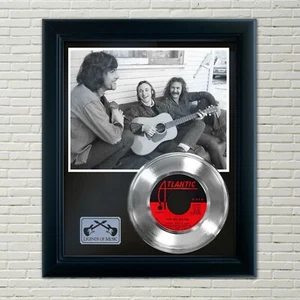 Crosby Stills and Nash "Judy Blue Eyes" gerahmt 45 Platin Schallplatten Display - Bild 1 von 4