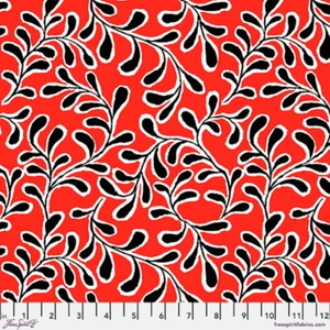 Free Spirit Kaffe Fassett Twig Red Cotton Fabric By The Yard - Picture 1 of 1