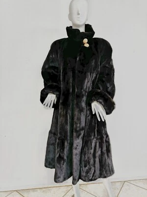 "Abrigo visón ruso Revillon Passeport Prive Collection 122"" dobladillo barrido se adapta a M/L/XL" Foto 1 de 4