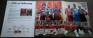 JOSH DWIGHT HOWARD SMITH TELFAIR WILLIAMS SHAUN 5x Singed SLAM Mag PSA/DNA Auto - Picture 1 of 6