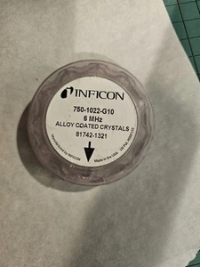 7@ 750-1022-g10 6mhz LEYBOLD INFICON - alloy Coated Control crystals 81742-1321 - Picture 1 of 5