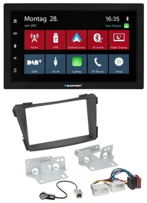 Blaupunkt MP3 Bluetooth DAB 2DIN USB Autoradio für Hyundai i40 VF ab 2011 schwar - Bild 1 von 4