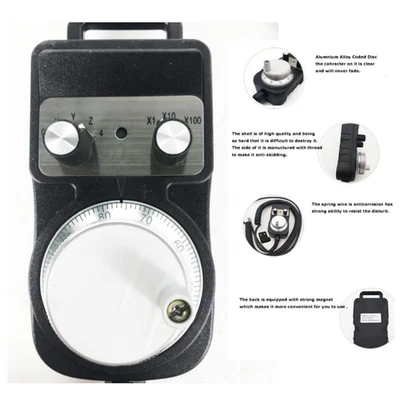 Aluminum Alloy Rotary Encoder 5-12V Voltage, 600rpm Max Speed, 25 P/r Resolution - Image 1 of 4