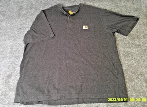 Carhartt Men’s Pocket T-Shirt Dark Gray Original Fit, Short Sleeve  Size  XL - Picture 1 of 9