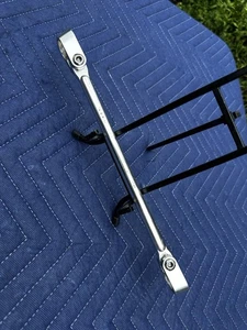 Vintage Clamping Crossbar BMX Handlebar Cross Bar Silver Mongoose Ammaco Renthal - Picture 1 of 12