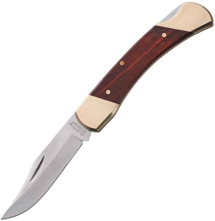 Cuchillo Plegable Schrade Bear Paw Lockback Rosewood 5" 7Cr17MoV Punta Clip - LB7CP Foto 1 de 1