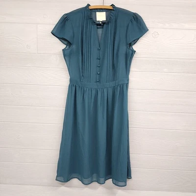 MODCLOTH зеленый цветочный чистый платье женщин размер средний  - Изображение 1 из 4