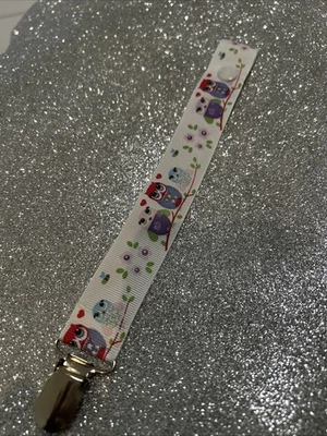 baby dummy clips Cute Owl Print - image 1 of 3