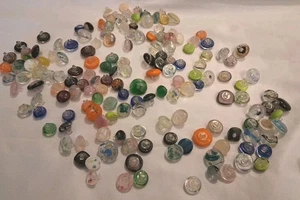 Glass Bead Button Lot. Mixed Lot. - Picture 1 of 4