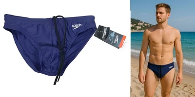 Speedo Solar Swim Briefs Powerflex Eco Men's Bathing Suit 30 Waist NWT Navy - Image 1 of 4