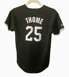 Vintage Chicago White Sox Majestic Jersey Youth L Jim Thome 90s USA Black - Bild 1 von 7