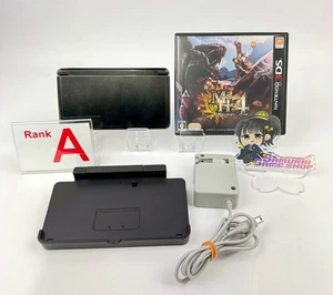 Nintendo 3DS Cosmo Black Console A Rank Japanese Language Only & Accessories 506 - Picture 1 of 24