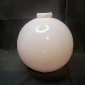 Antique Plain Round White Milk Glass Lightning Rod Ball No Caps - Picture 1 of 5