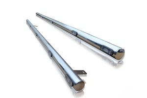 Seitenleisten + weiße LEDs passend für Fiat Fullback 2016 - 2019 Edelstahl Zubehör - Bild 1 von 10