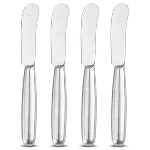 Spreader Knife Set 4-Piece Butter Knife Stainless Steel Cheese Knife Set for ... - Picture 1 of 8