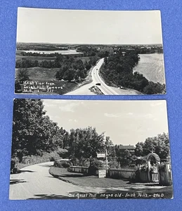 x2 IRISH HILLS MI RPPC PHOTO UNUSED ! JACKSON/LENAWEE COUNTIES L@@K ! - Picture 1 of 2