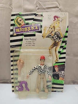 Figura de acción Kenner Beetlejuice Adam Maitland 1989 sin usar, en caja como nueva en tarjeta Foto 1 de 4