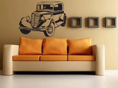 Pegatina de vinilo decoración arte pared mural coche motor vehículo deportivo carrera antiguo (z548) Foto 1 de 3