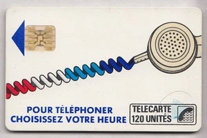 VARIETE TELECARTE CORDON BLANC .. 120U Ko59 SC4OB R° REPORT BLEU IMP.8831 C.?€ - Picture 1 of 2