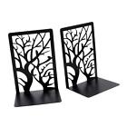 2x Metal Bookends Multifunctional Book Holder for Library Book Shelves Desk