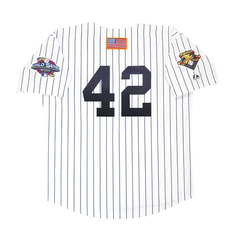 Mariano Rivera 2001 New Yankees World Series Home White Jersey Men's (S-3XL) Cover