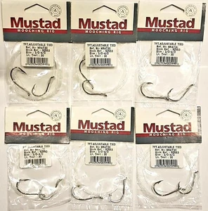 6x PLATAFORMAS DE MOOCHING MUSTAD TAMAÑO 3/0 4/0 + 5x PLATAFORMAS EZY GRANDES + 3x 120lb BB GIRATORIAS - Imagen 1 de 4