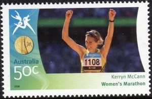 Estampilla de Kerryn McCann de los Juegos de la Commonwealth 2006 50c como nueva nunca bisagras - Imagen 1 de 1