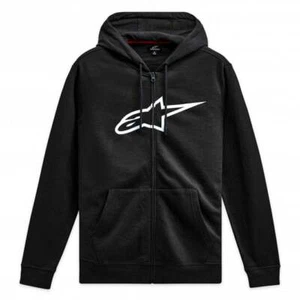 Sudadera con capucha y cremallera Alpinestars para hombre - Ageless V3 (negro/blanco) - Imagen 1 de 6