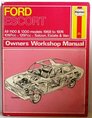 Haynes - Ford Escort 1100&1300 Modelos 1968-1974 Propietario Taller Manual-259 - Imagen 1 de 4