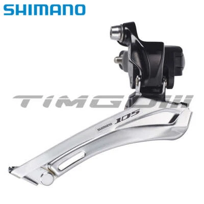 Shimano 105 FD-5700 Road 2x10 Speed Front Derailleur Down Pull Clamp-on 31.8mm - Image 1 of 4