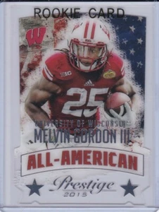 MELVIN GORDON III ROOKIE CARD 2015 Prestige ALL-AMERICAN Insert RC Wisconsin LE! - Picture 1 of 2