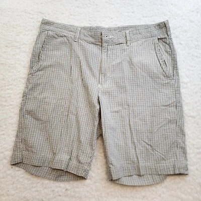 Vintage Bills Khakis Micro Plaid Retro Casual 34 Blue Green 100% Cotton Grandpa - Image 1 of 4