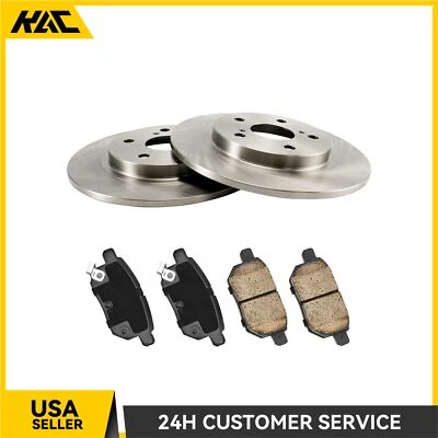 Rotores de freno de disco traseros + pastillas de freno para Scion iM 2016 Toyota Corolla iM 2017-18 Foto 1 de 4