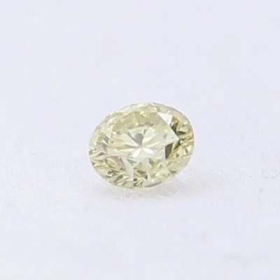 Yellow Color Natural Diamond 0.14Carat VS1 Clarity Round Brilliantcut 2.9MM - Image 1 of 4
