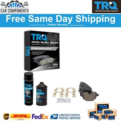 Juego de pastillas de freno de disco cerámicas traseras TRQ con productos químicos para BMW Serie 5 X3 2011-2019 Foto 1 de 4