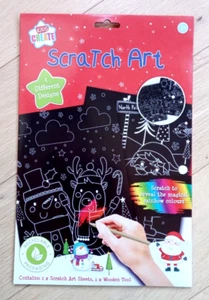 CHRISTMAS SCRATCH ART - 2 SHEETS - Picture 1 of 3