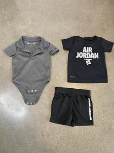 Under Armour & Air jordan baby t-shirt & shorts 6-9 months - Picture 1 of 8