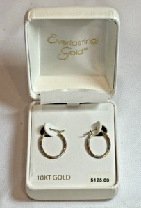 Everlasting Gold 10k Gold Creolen in Box - Bild 1 von 4