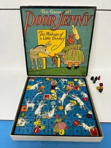 RARE 1920’s POOR JENNY board game by ALL-FAIR Rochester NY - Picture 1 of 11