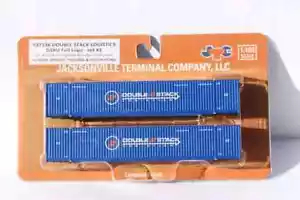 JTC N SCALE 53' CORRUGATED W/4-OUTTER VENT SIDE CONTAINERS-DOUBLE STACK LOGISTIC - Picture 1 of 1