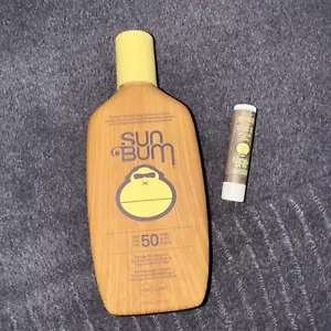 Sun Bum Original SPF50 Sunscreen 237ml And Free Lip Balm - Sealed - Picture 1 of 4