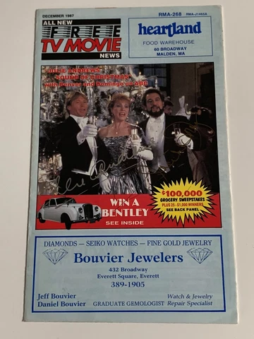 Julie Andrews Placido Domingo Signed Autograph TV Movie Pamphlet PSA DNA j2f1c Cover