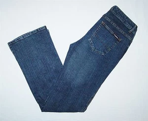 Vaqueros Rampage 9 botones mosca elásticos azul oscuro corte bota - Imagen 1 de 8