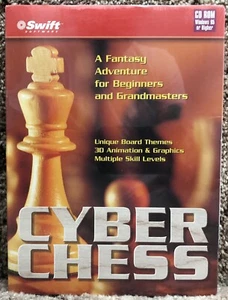 Cyber Chess Swift Software 1999 Cosmi Corporation CD ROM Windows 95 o superior - Imagen 1 de 12