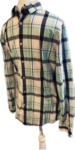 Express Extra slim Fit long sleeve plaid dress shirt small 14-14 1/2 - Picture 1 of 4