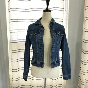 Zara Women Size XS Z1975 Cropped Bomber Denim Jean Jacket Modern Boho Casual - Picture 1 of 9
