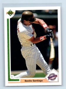 1991 Upper Deck Straight from the pack!!! Benito Santiago San Diego Padres #467 - Picture 1 of 2