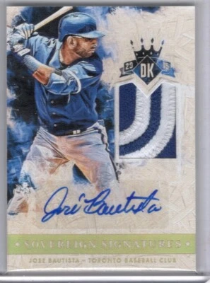 2015 Panini Diamond Kings 4/5 Jose Bautista Auto Patch Toronto Blue Jays - Image 1 of 2