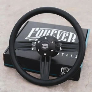 14" Double Barrel Style Steering Wheel Matte Black CHEVY GM TRUCKS - Bild 1 von 12