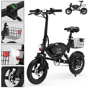 14" 36V 500W Folding Electric Bike for Adults Commuter 35MIle Electric Bicycle - Picture 1 of 12